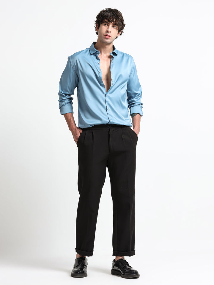 Silhouette Luxe – Arctic Blue Party Shirt