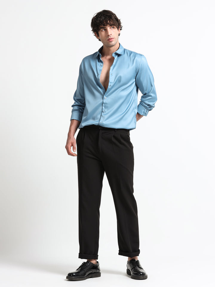 Silhouette Luxe – Arctic Blue Party Shirt