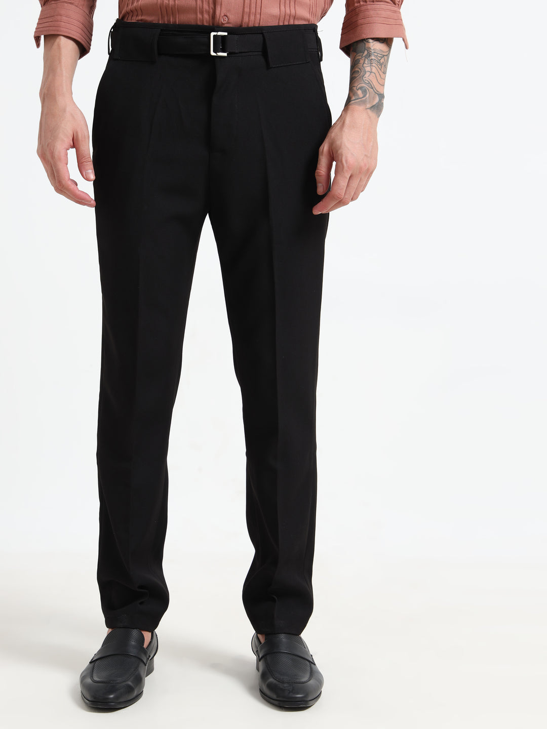 The Sterling Slim-Fit Trousers - Black