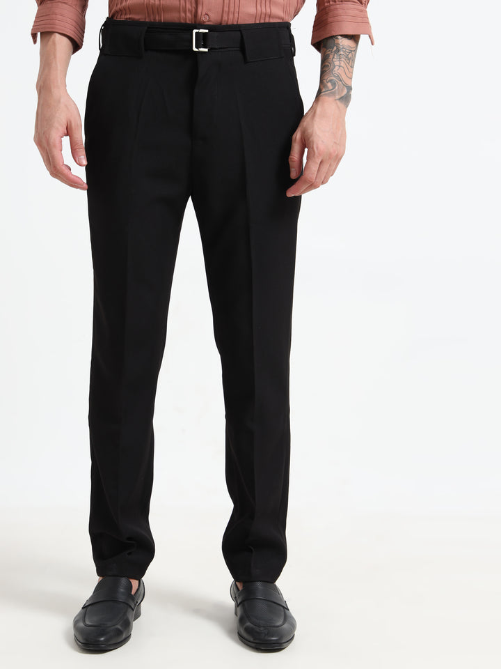 The Sterling Slim-Fit Trousers - Black