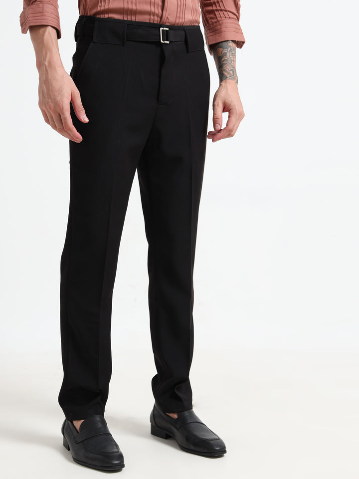 The Sterling Slim-Fit Trousers - Black