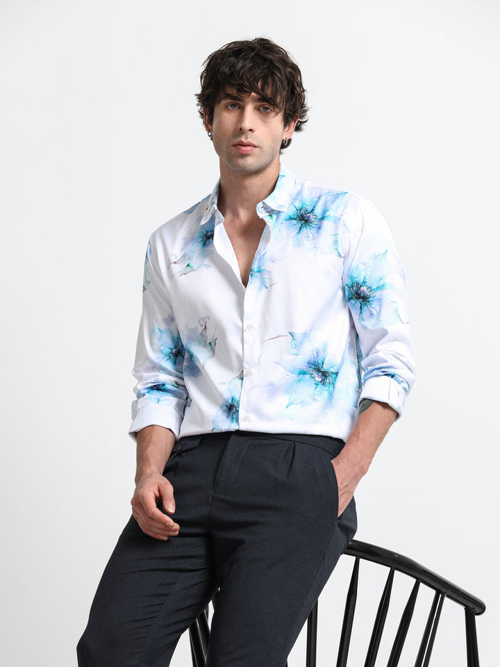 Aqua Bloom Shirt – Arctic Drift