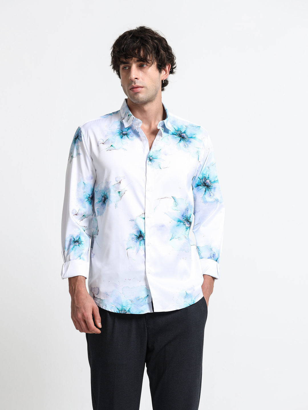 Aqua Bloom Shirt – Arctic Drift