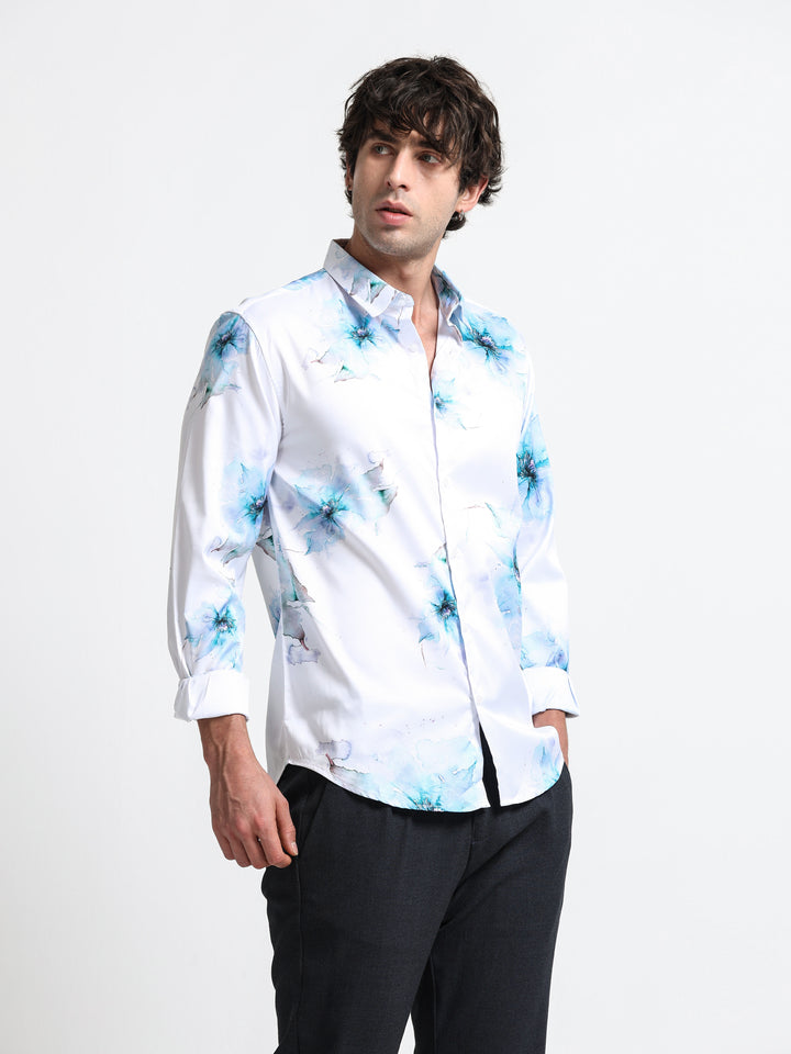 Aqua Bloom Shirt – Arctic Drift