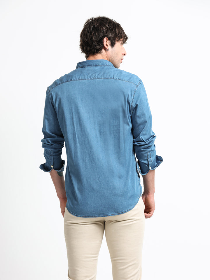 Denim Core Mid Blue Shirt
