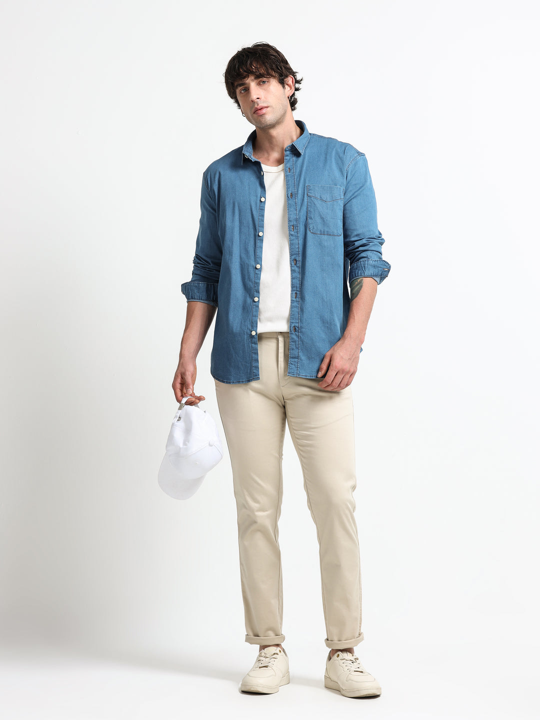 Denim Core Mid Blue Shirt