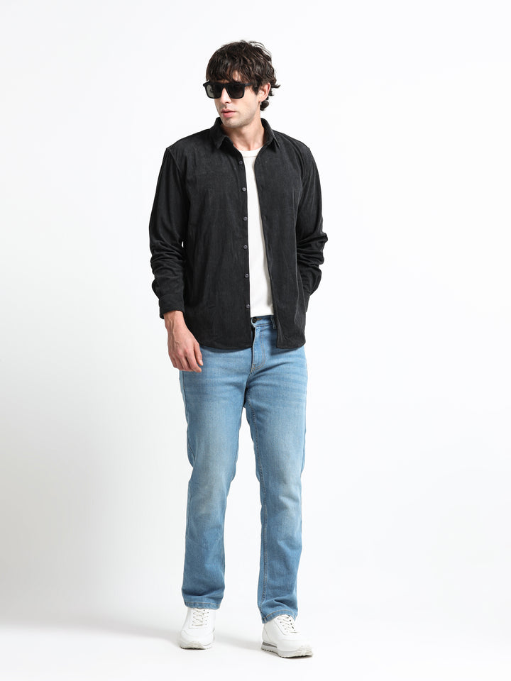 Cord Crest Shirt – Iron Ash
