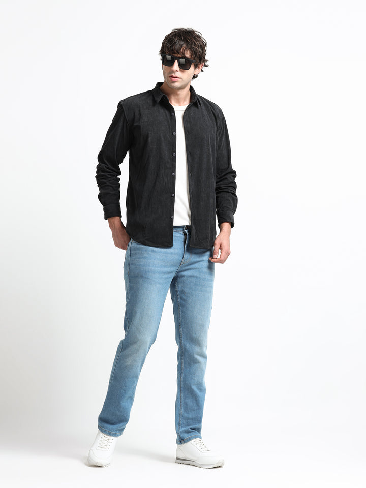Cord Crest Shirt – Iron Ash
