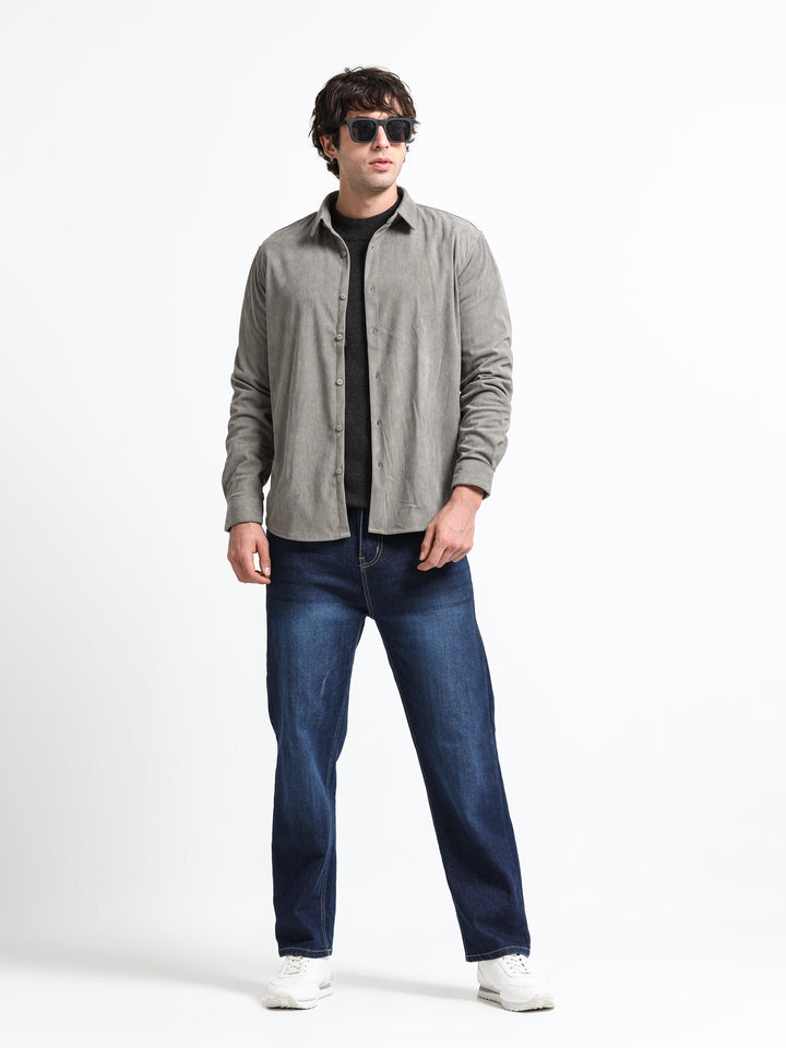 Cord Crest Shirt – Stone Ash