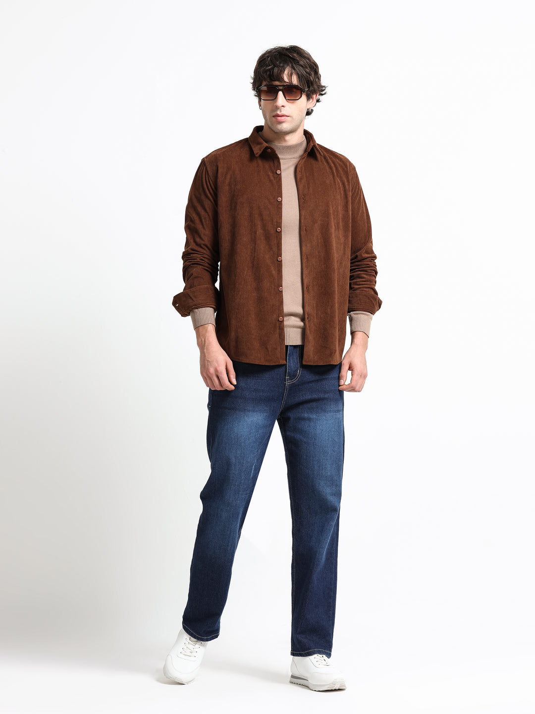 Cord Crest Shirt – Chestnut Ember