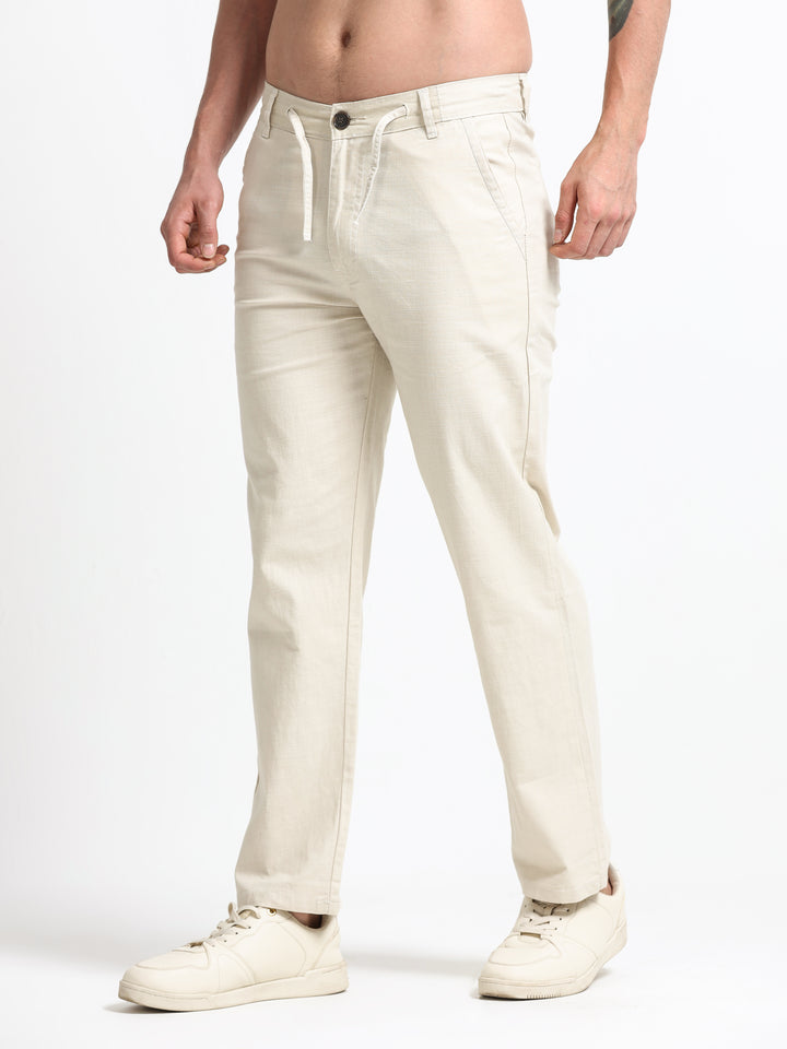 Montreux Linen Ease Pants – Ivory Sand
