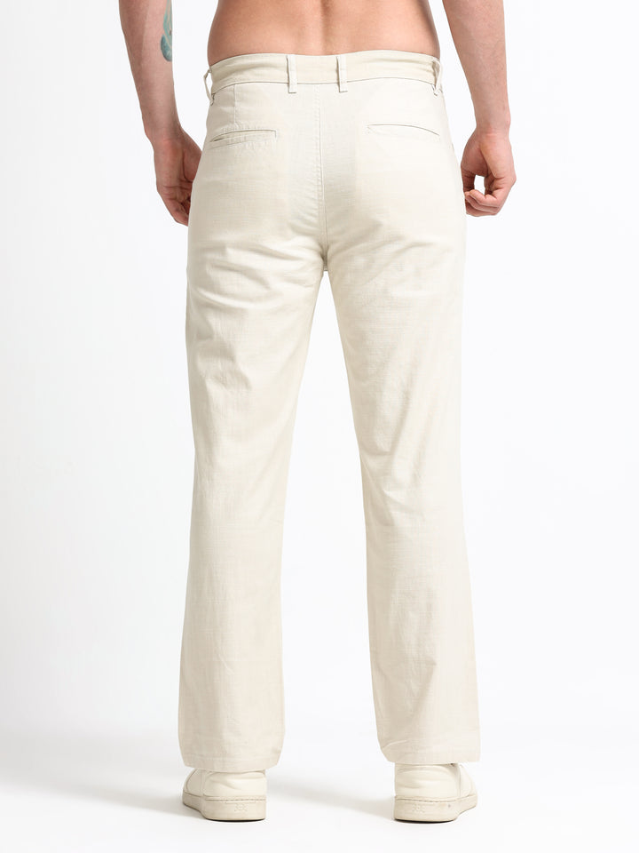 Montreux Linen Ease Pants – Ivory Sand