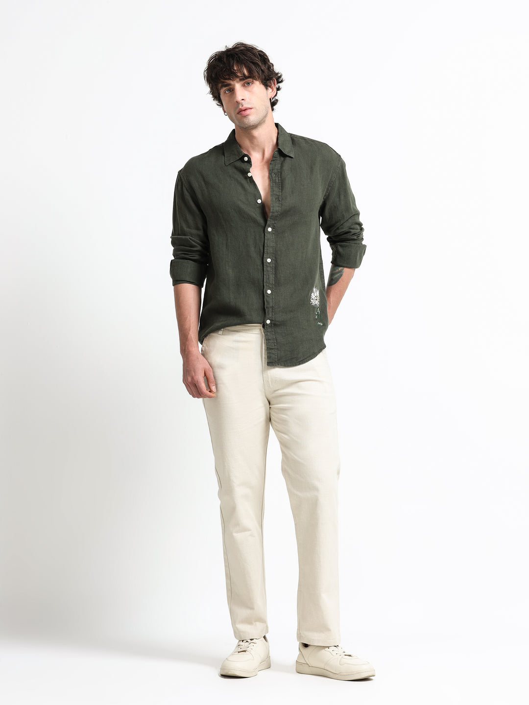 Montreux Linen Ease Pants – Ivory Sand