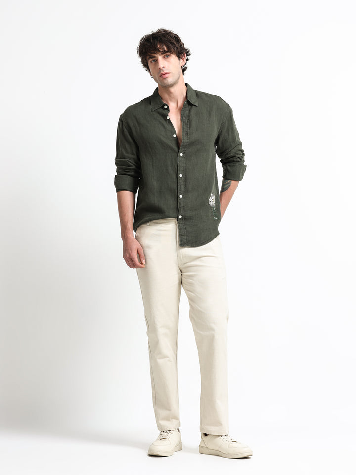 Montreux Linen Ease Pants – Ivory Sand