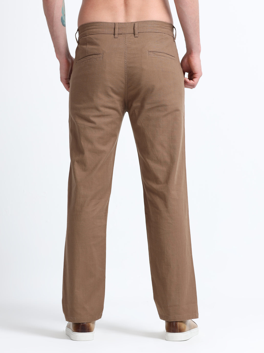 Montreux Linen Ease Pants – Mocha Brown