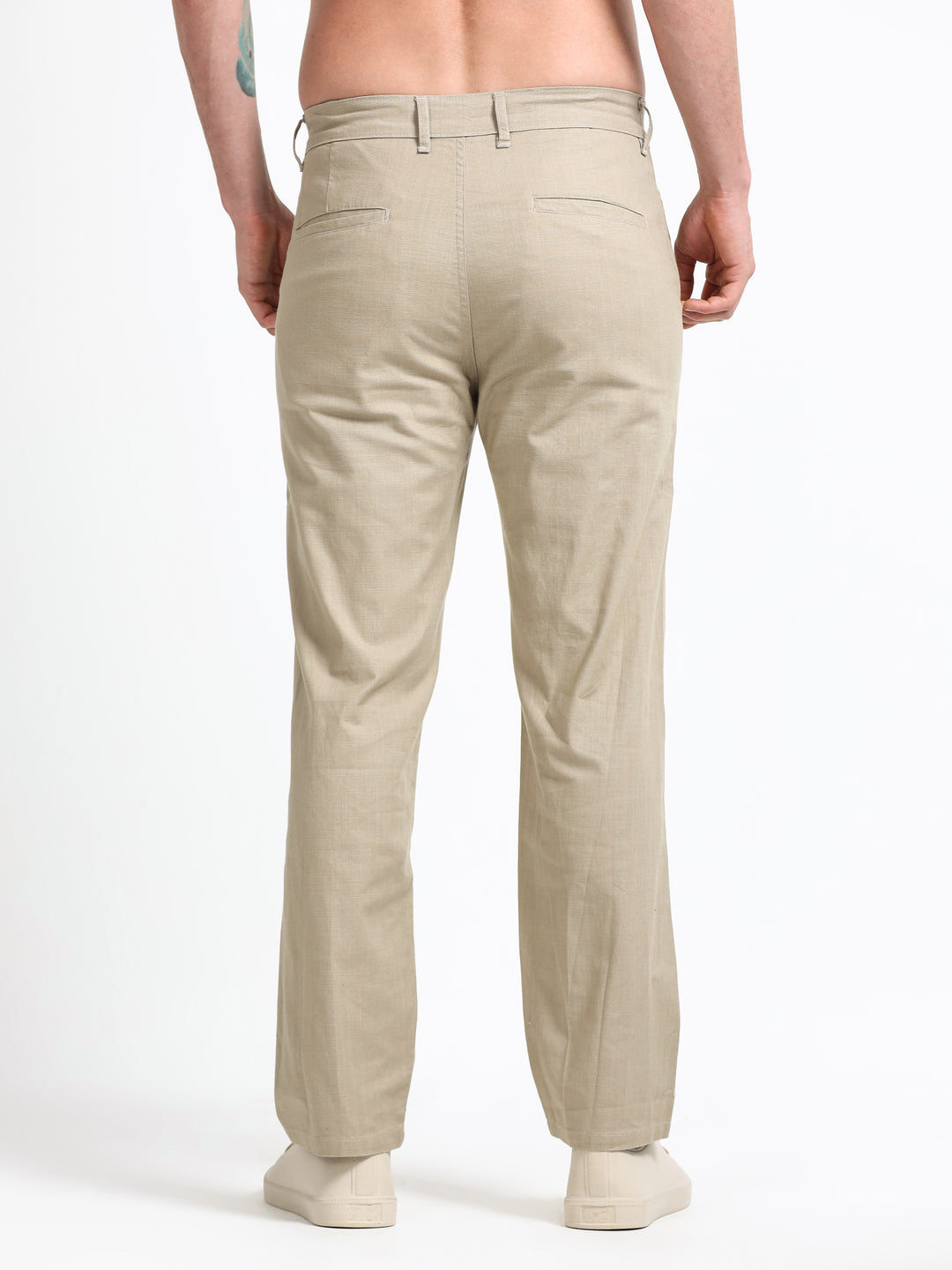 Montreux Linen Ease Pants – Sandstone Beige