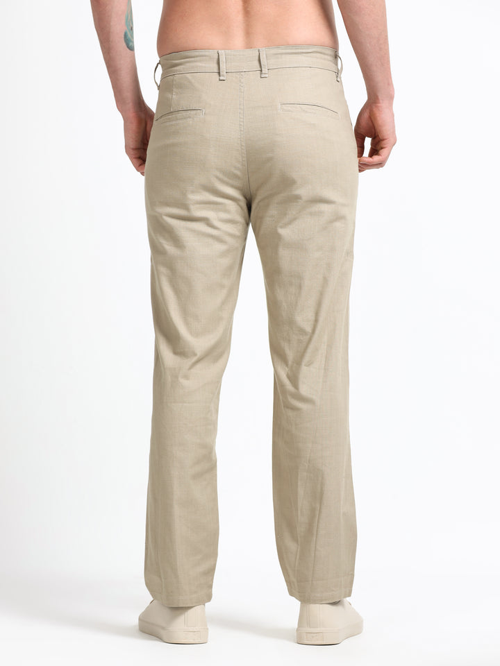 Montreux Linen Ease Pants – Sandstone Beige