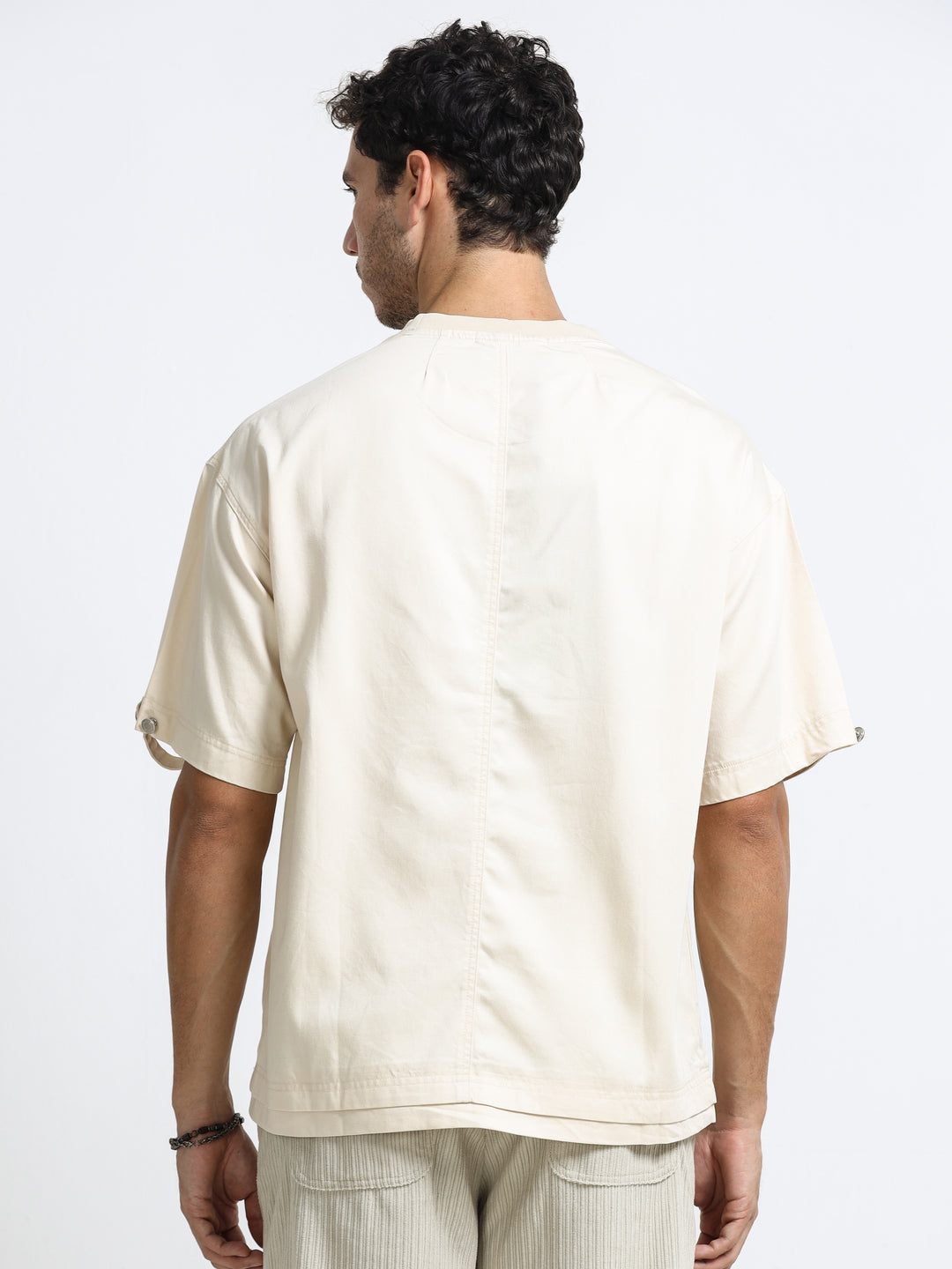 Utility Pocket Sand Beige T-Shirt
