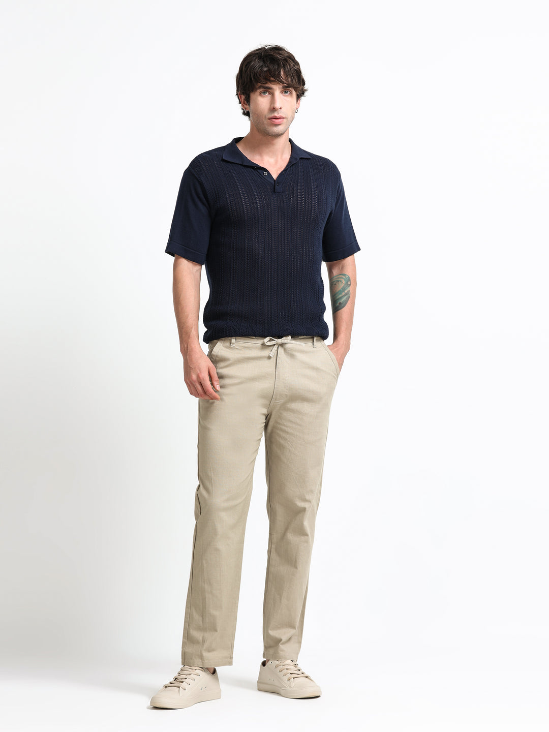 Montreux Linen Ease Pants – Sandstone Beige