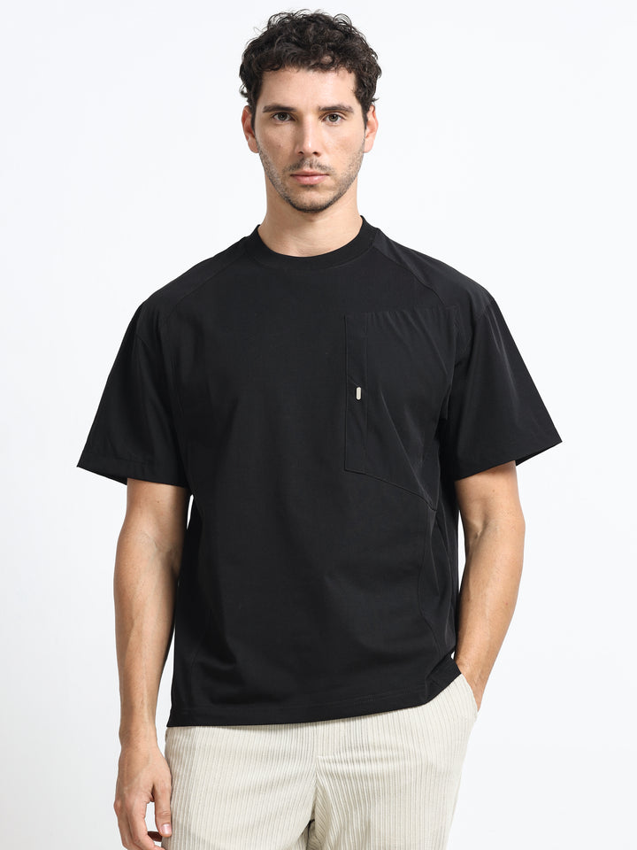 Modern Utility Jet Black T-Shirt