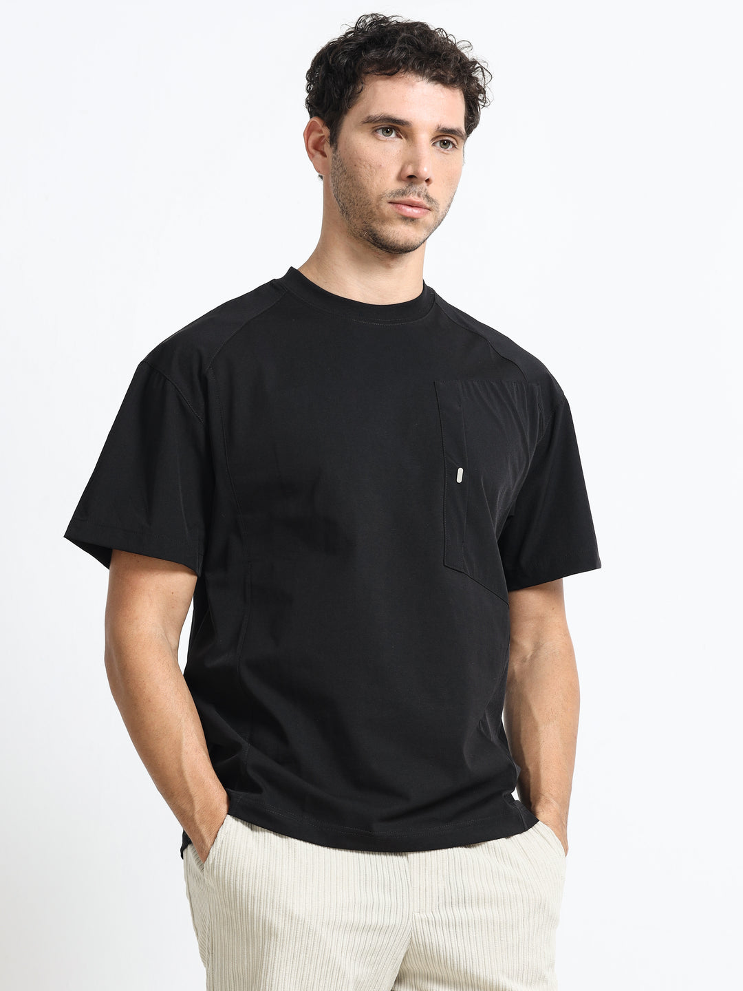 Modern Utility Jet Black T-Shirt