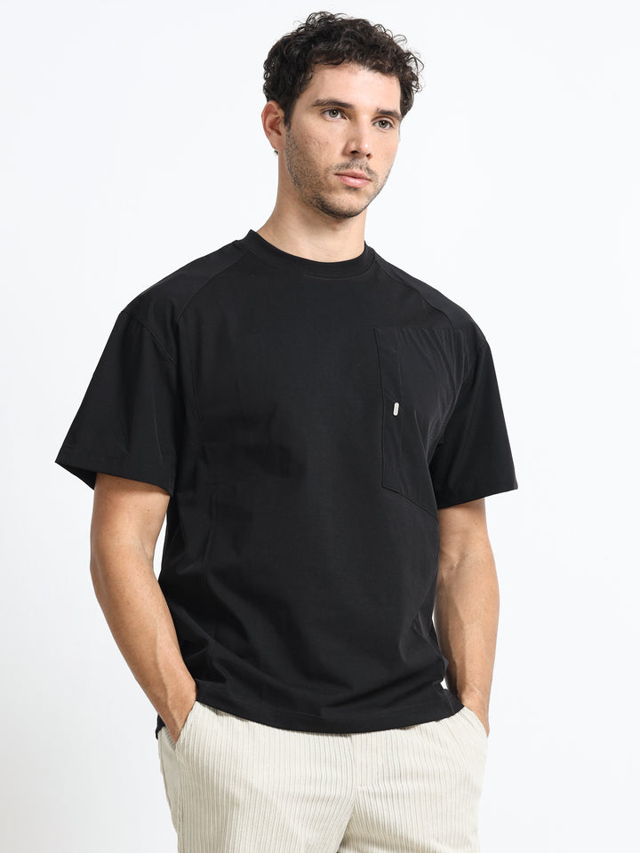 Modern Utility Jet Black T-Shirt