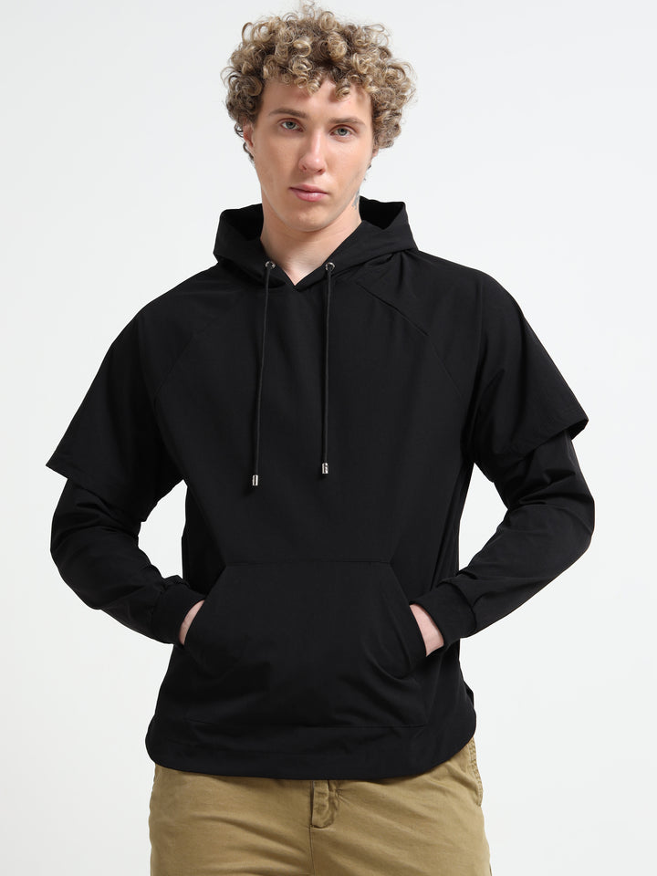 Premium Black Pullover Hoodie - Black