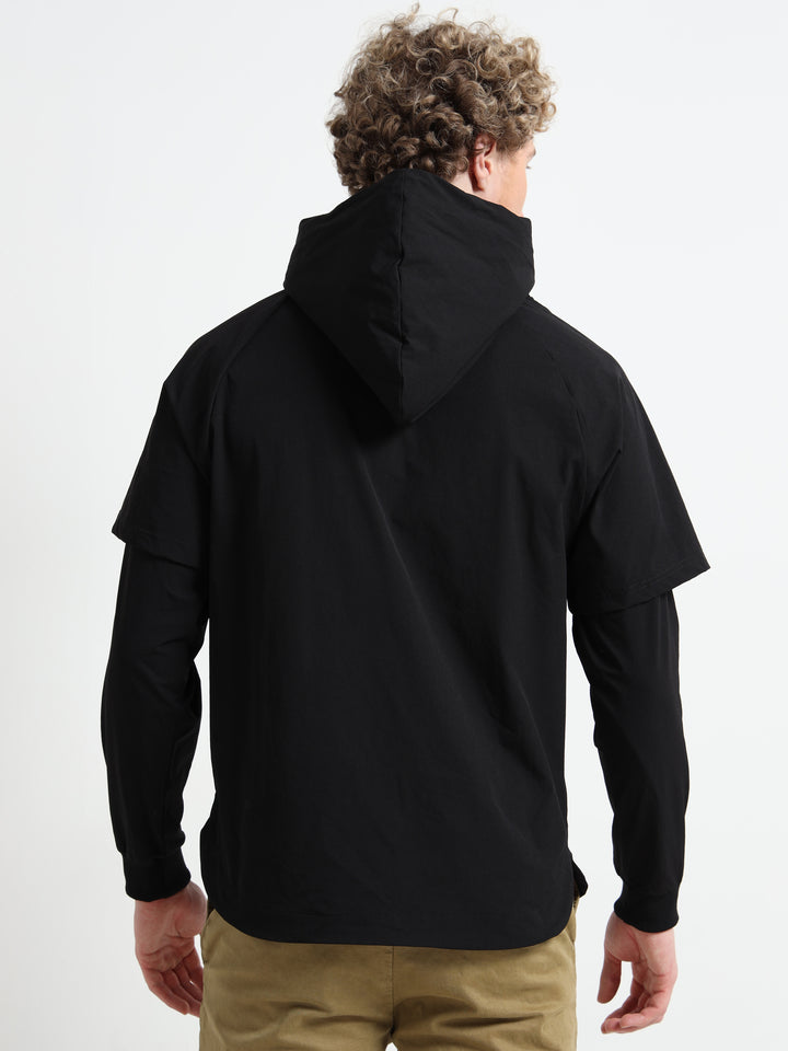 Premium Black Pullover Hoodie - Black