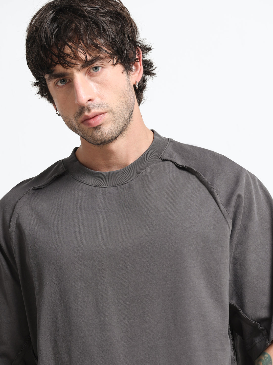 Classic Raglan Charcoal Grey T-Shirt