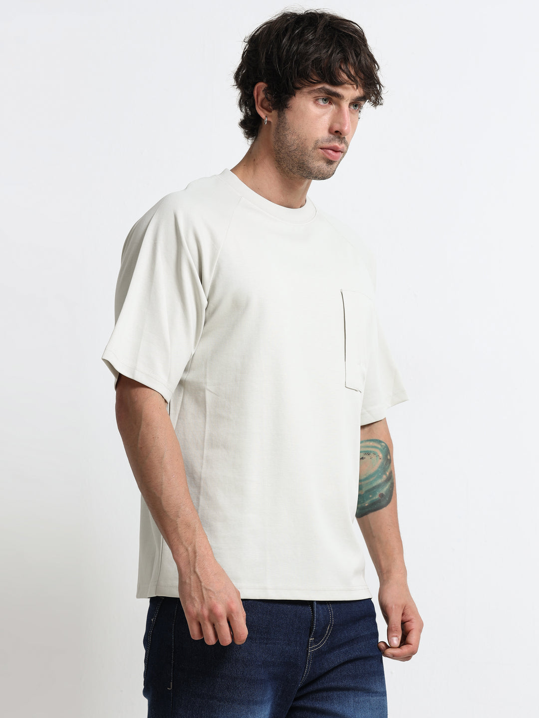 Classic Paris Grey Pocket T-Shirt