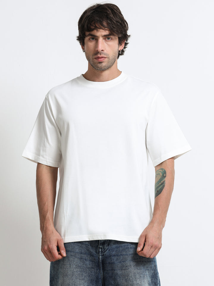 Core Stud Detail White T-Shirt