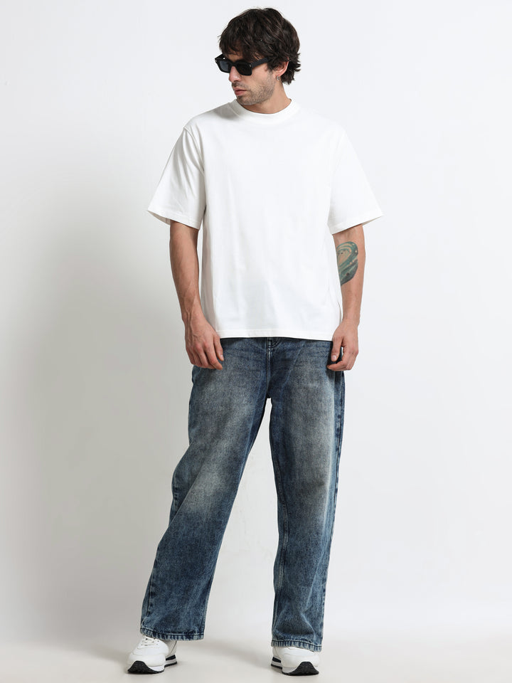 Core Stud Detail White T-Shirt