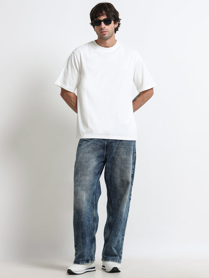 Core Stud Detail White T-Shirt