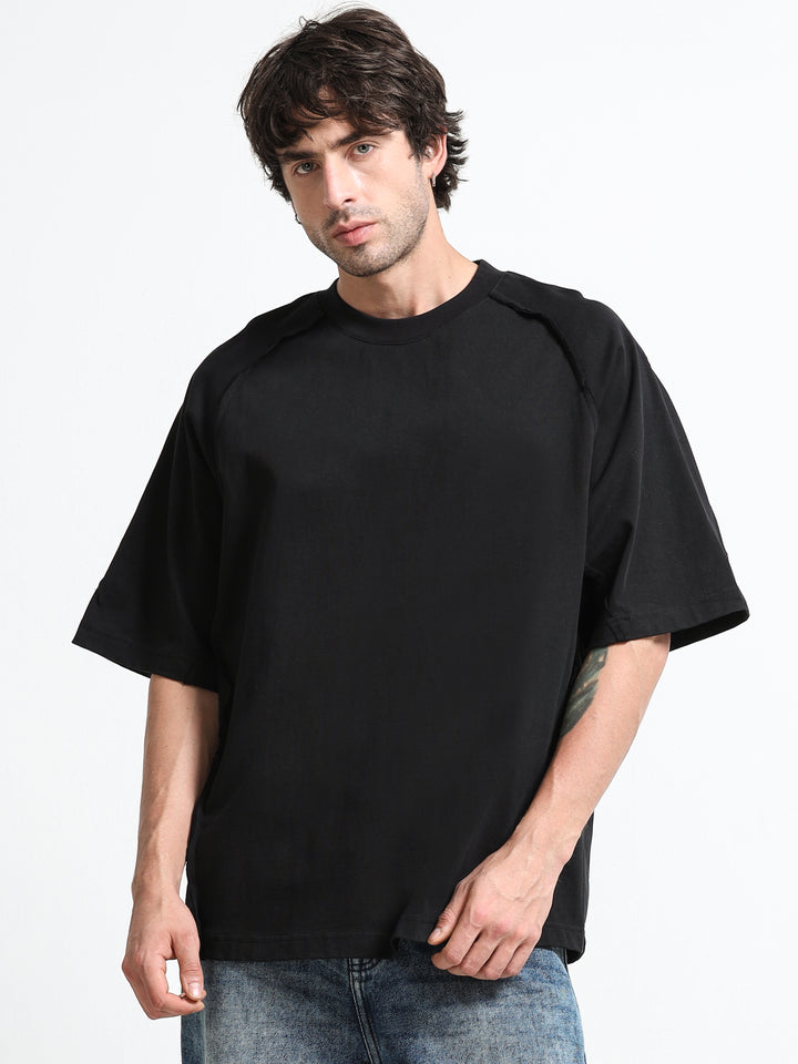 Classic Raglan Jet Black T-Shirt