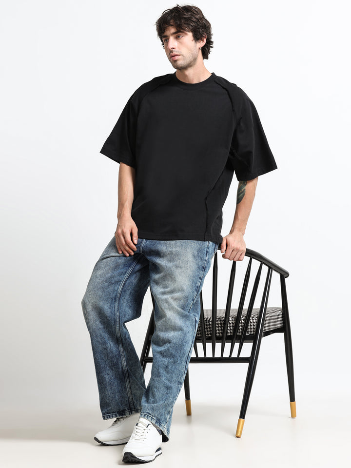 Classic Raglan Jet Black T-Shirt