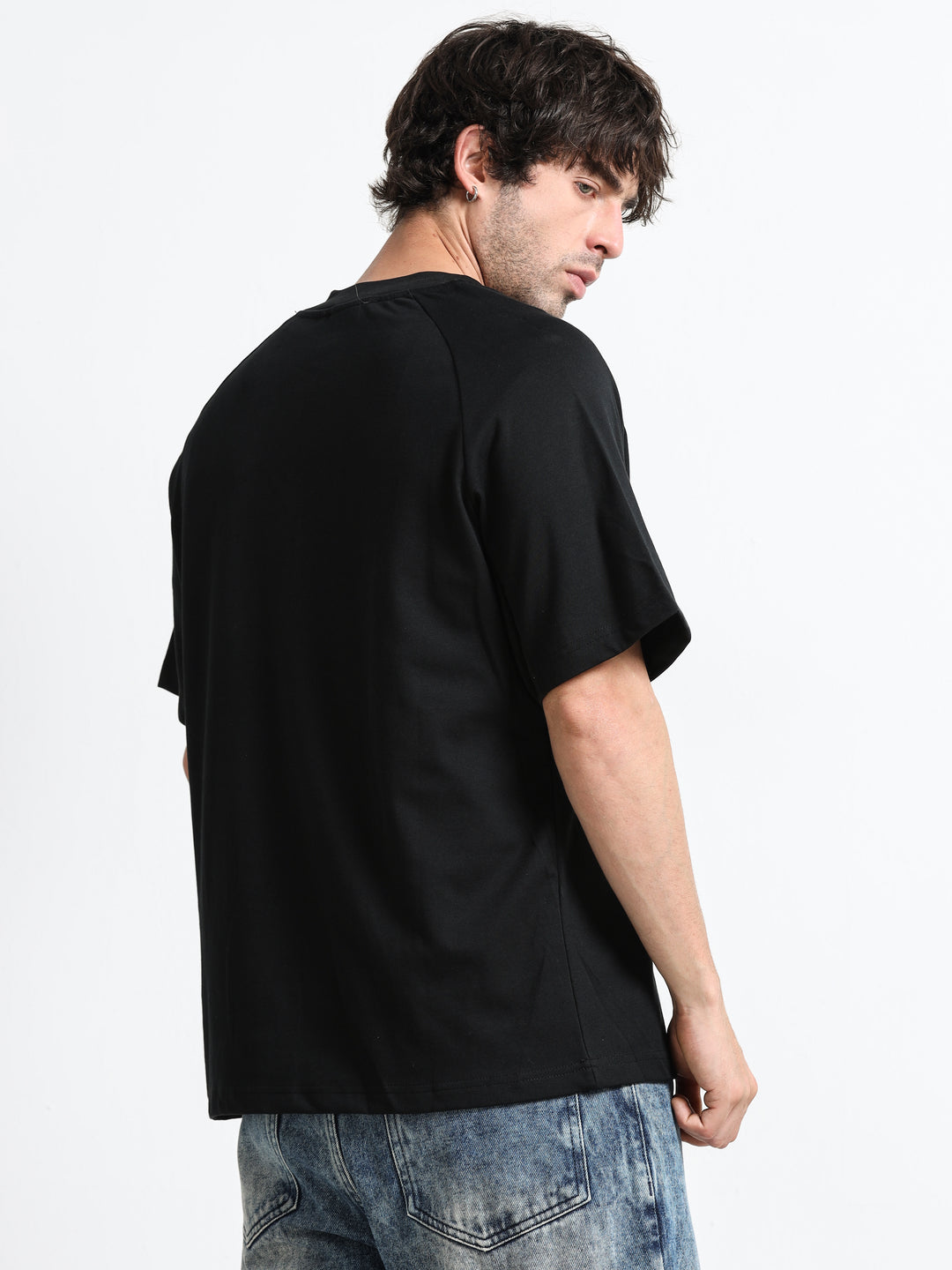 Refined Zipline Jet Black T-Shirt