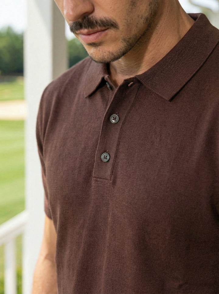 Cocoa Prestige Knit Polo