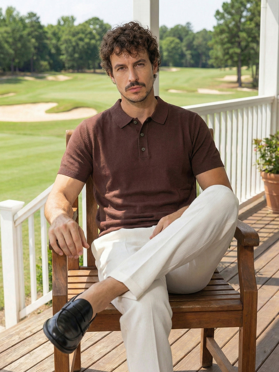 Cocoa Prestige Knit Polo