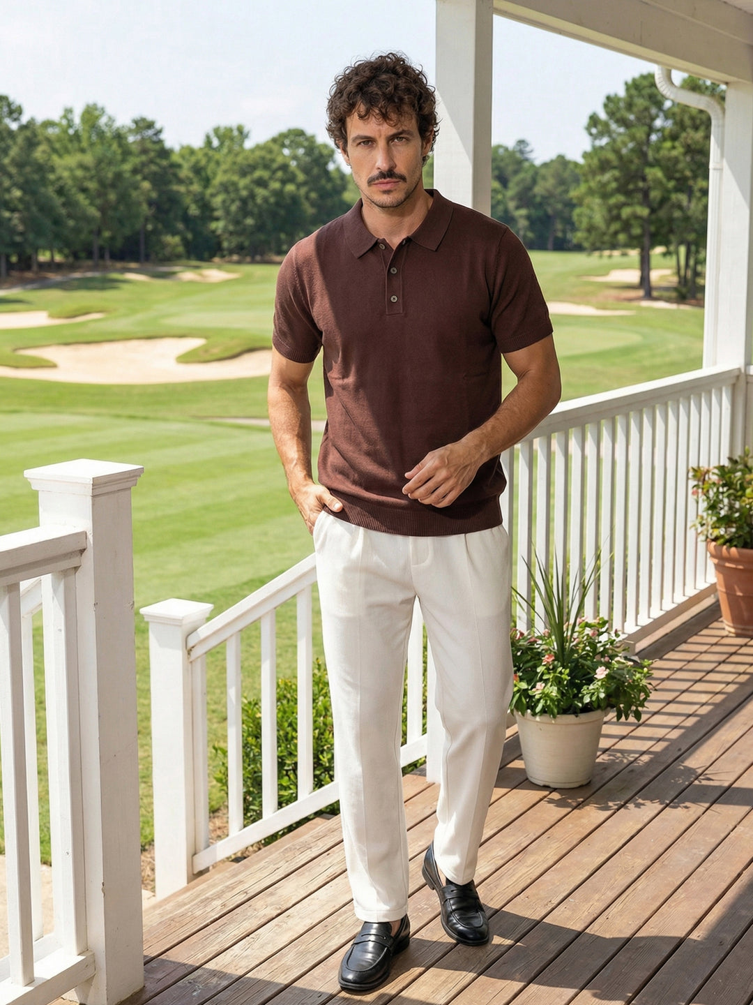 Cocoa Prestige Knit Polo