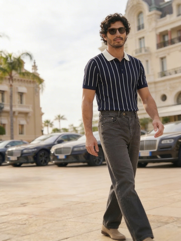 Velano Straight Fit Denim – Washed Black