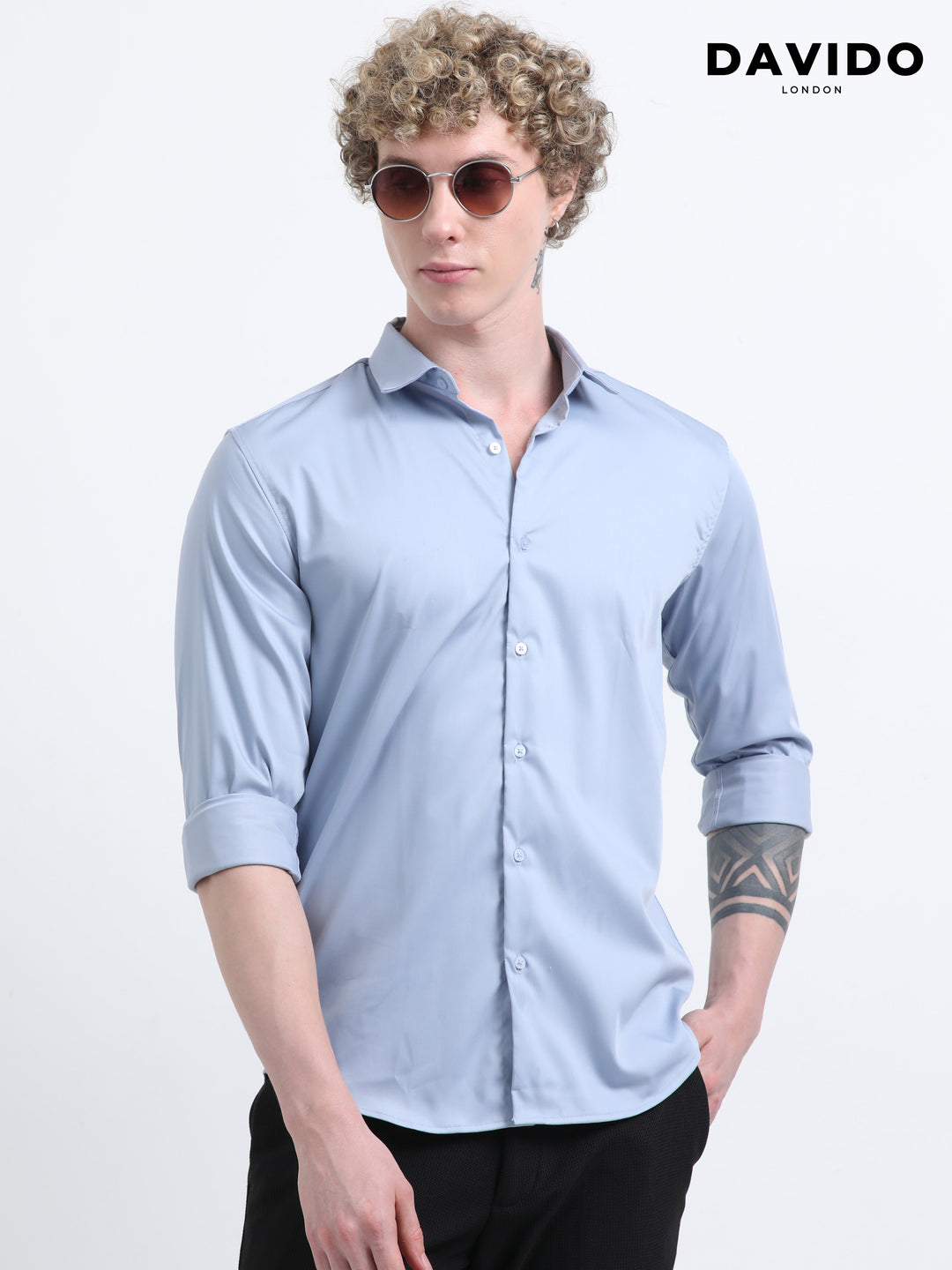 The Laurent Shirt – Bleu Ciel