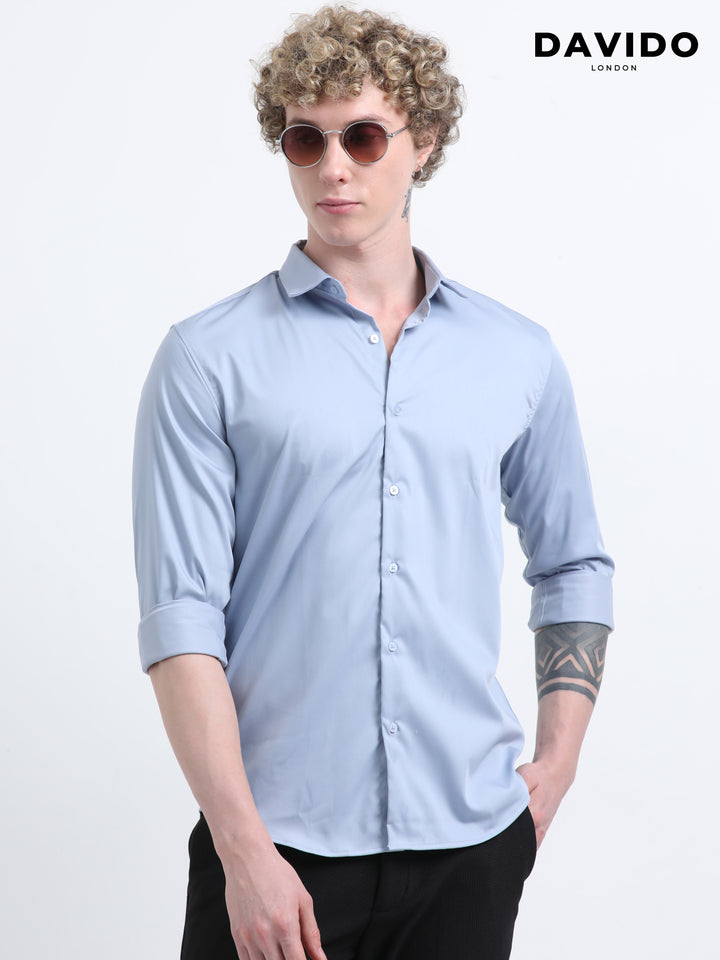 The Laurent Shirt – Bleu Ciel