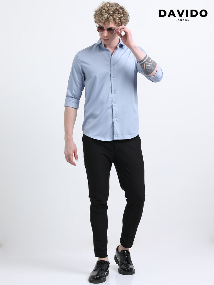 The Laurent Shirt – Bleu Ciel