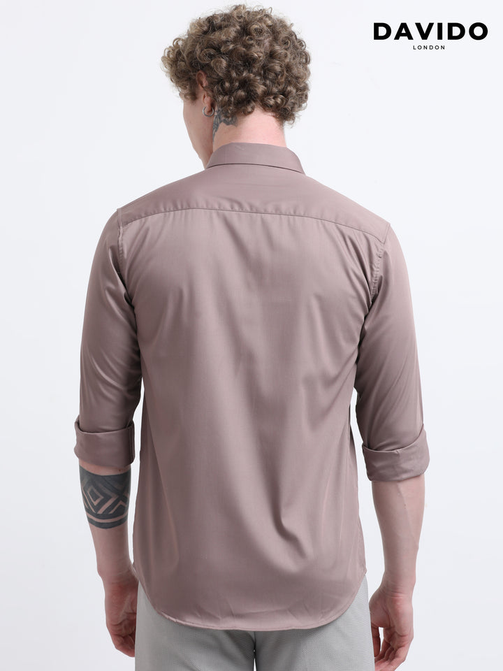 The Laurent Shirt – Taupe