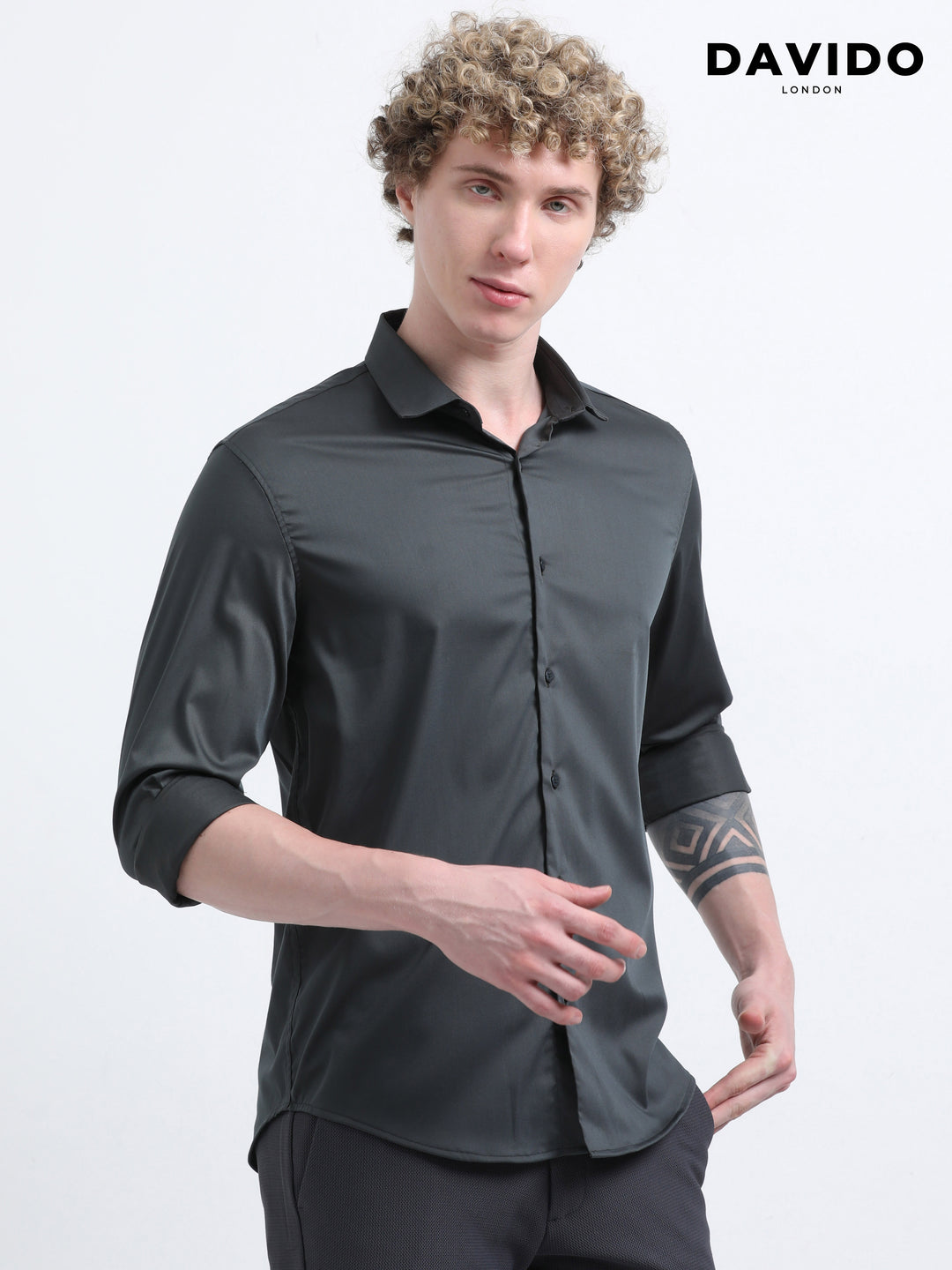The Laurent Shirt – Charcoal