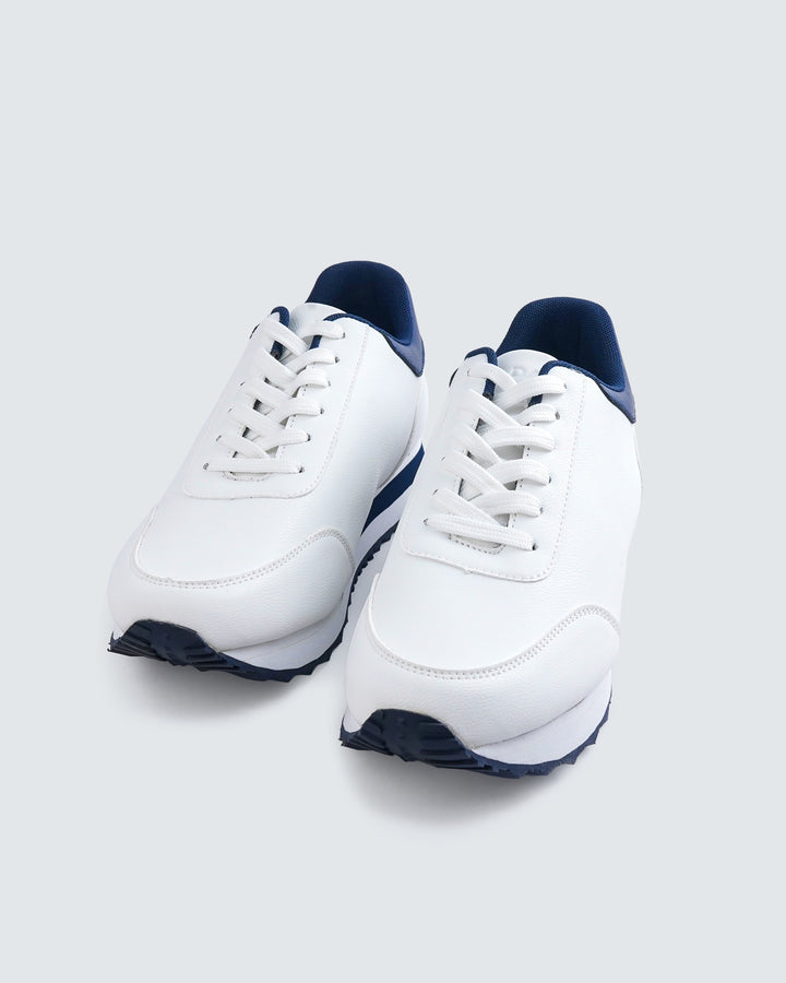 Active Lane Sneakers – White &amp; Navy