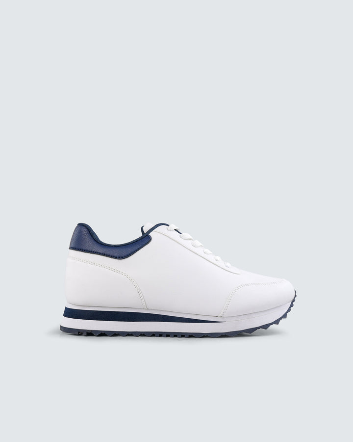 Active Lane Sneakers – White &amp; Navy