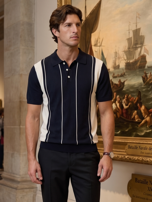 Navarro Knit Polo – Royal Harbor