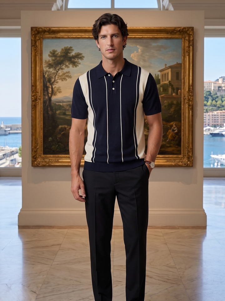 Navarro Knit Polo – Royal Harbor