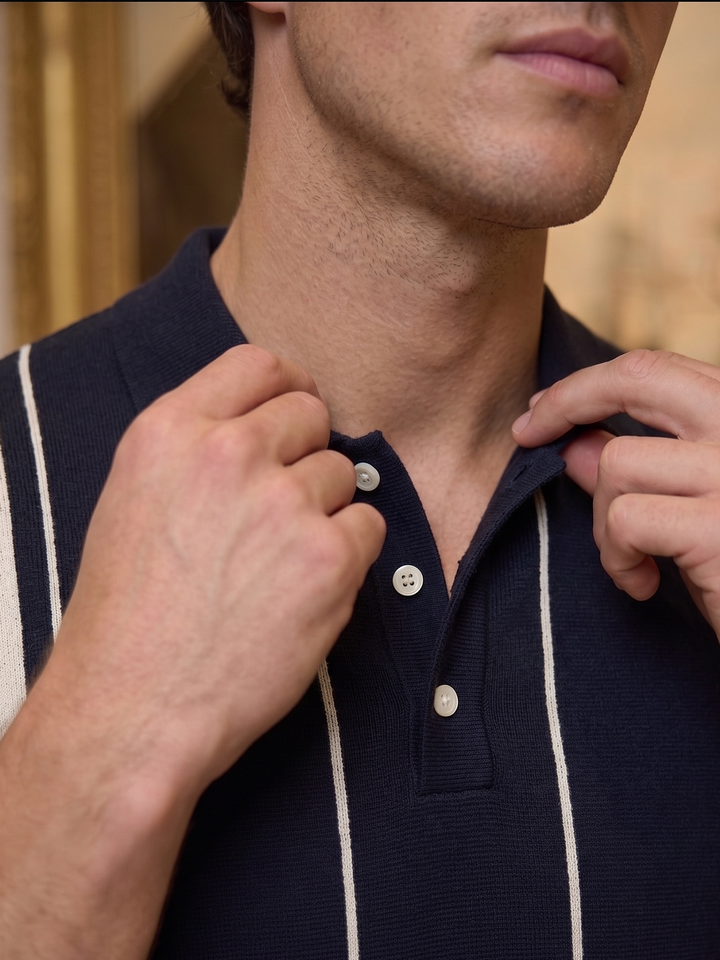 Navarro Knit Polo – Royal Harbor